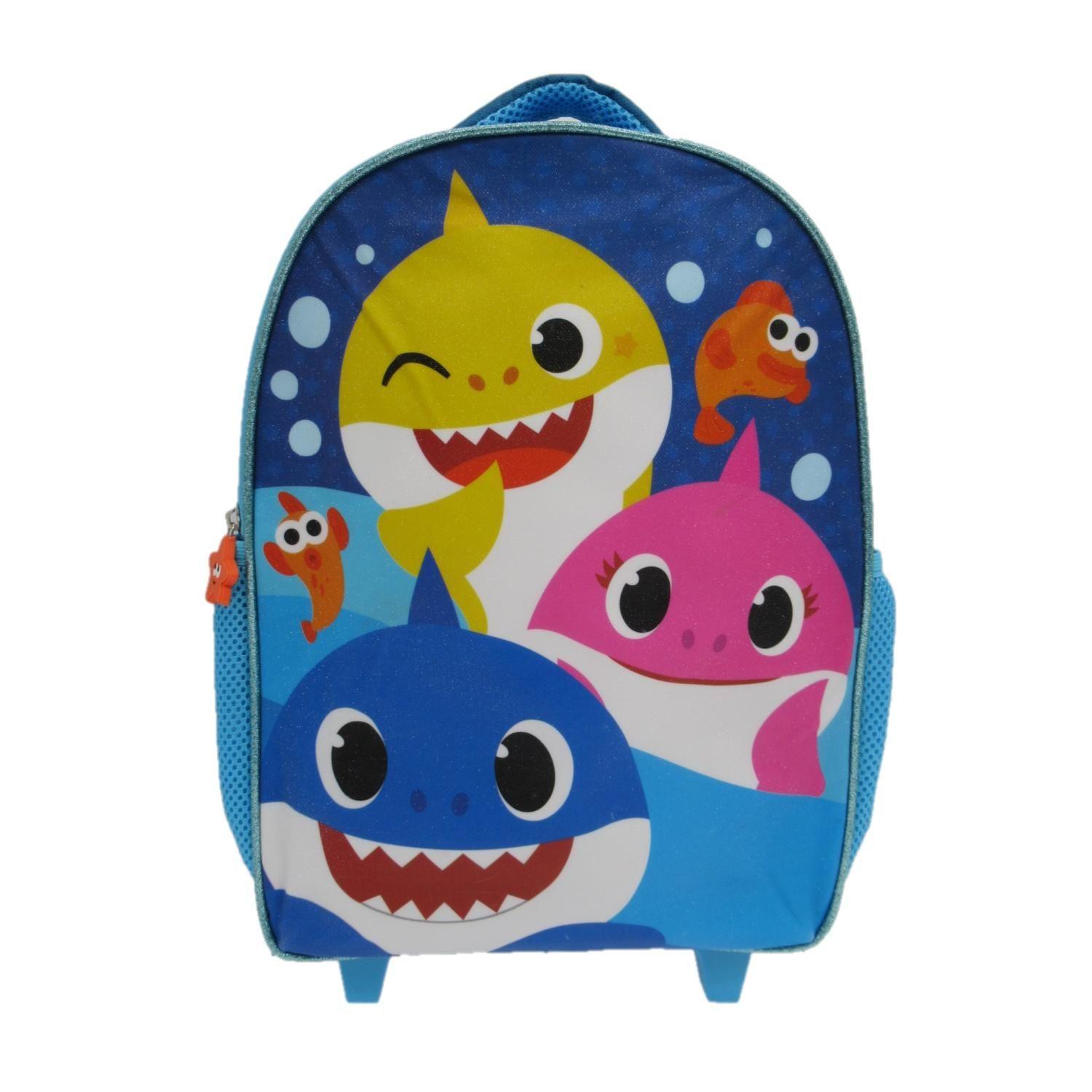 Mochila Con Ruedas Baby Shark 14''-0