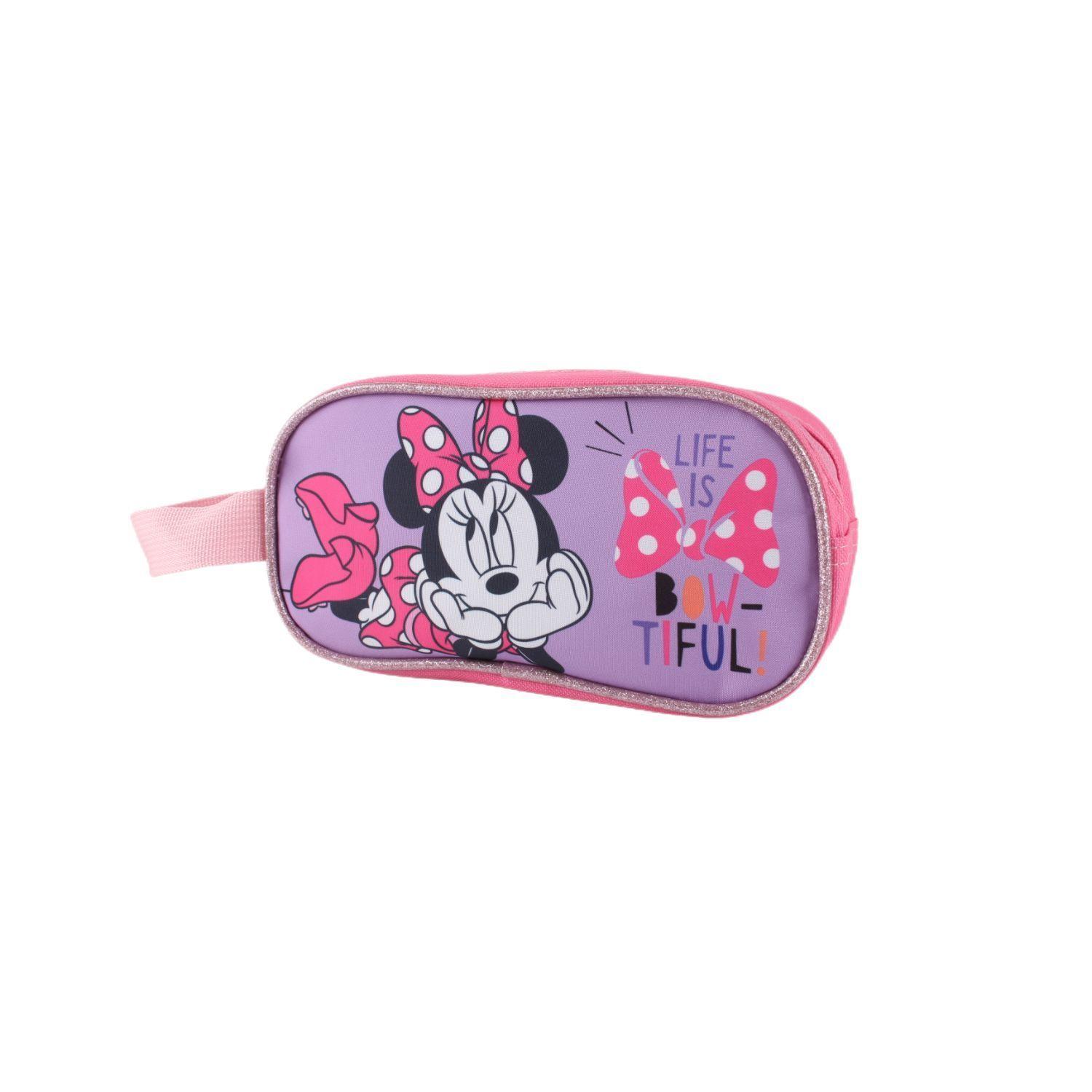 Set 3 Piezas Mochila 15" + Lonchera + Estuche Minnie-11
