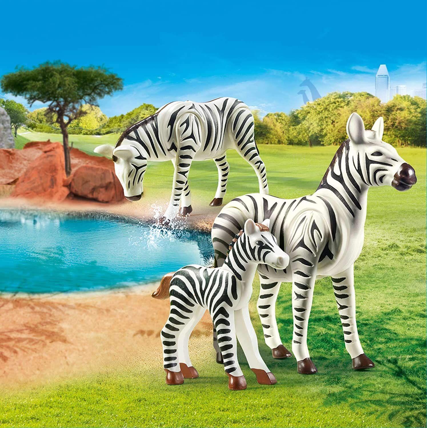Playmobil Cebras Con Potro Colorido 70356-2