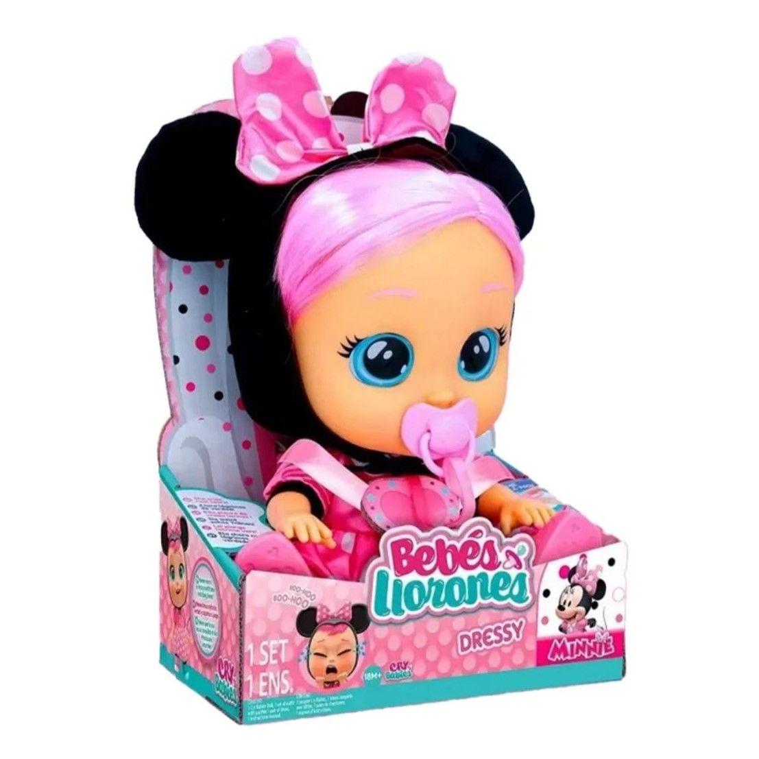 Muñeca Bebes Llorones Dressy Minnie-0