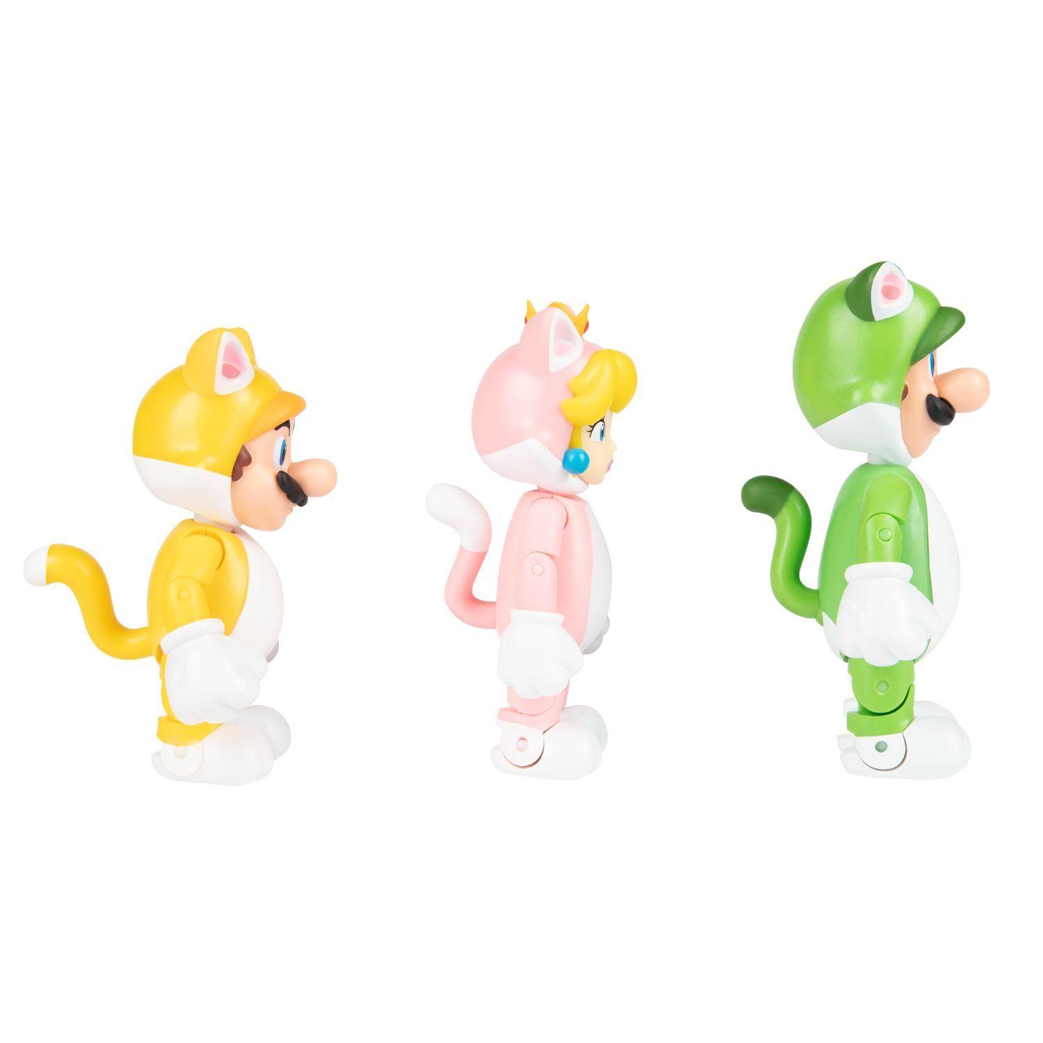 Multipack de Figuras Super Mario 3D World 4"-4