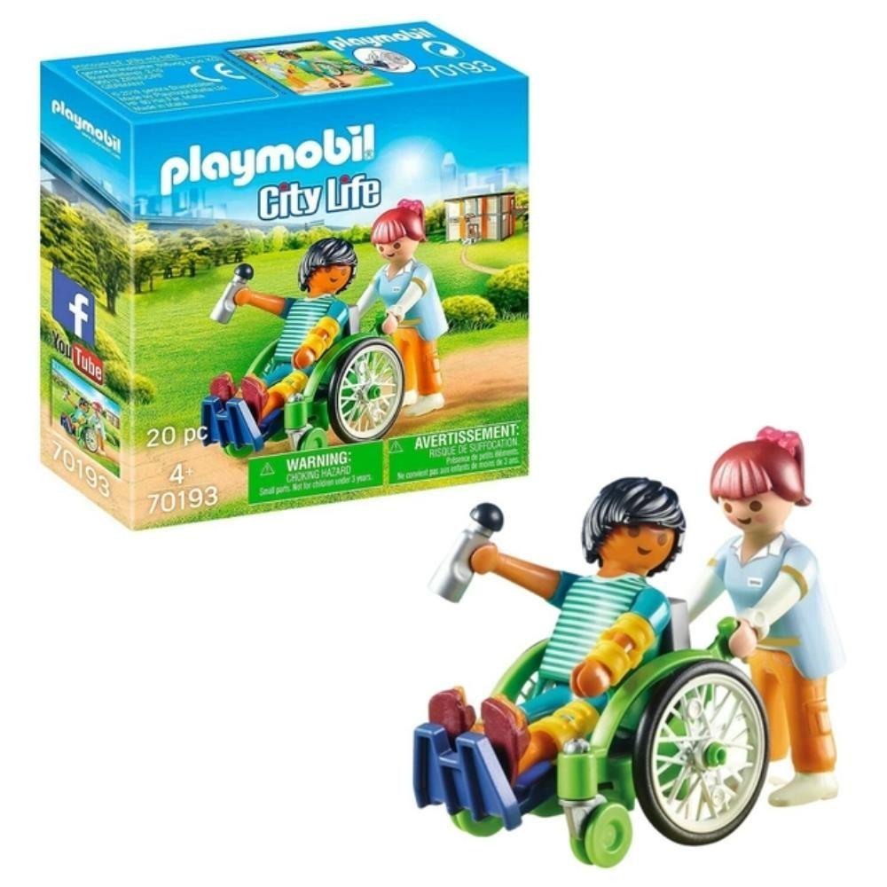Playmobil Paciente en Silla de Ruedas - 70193-0