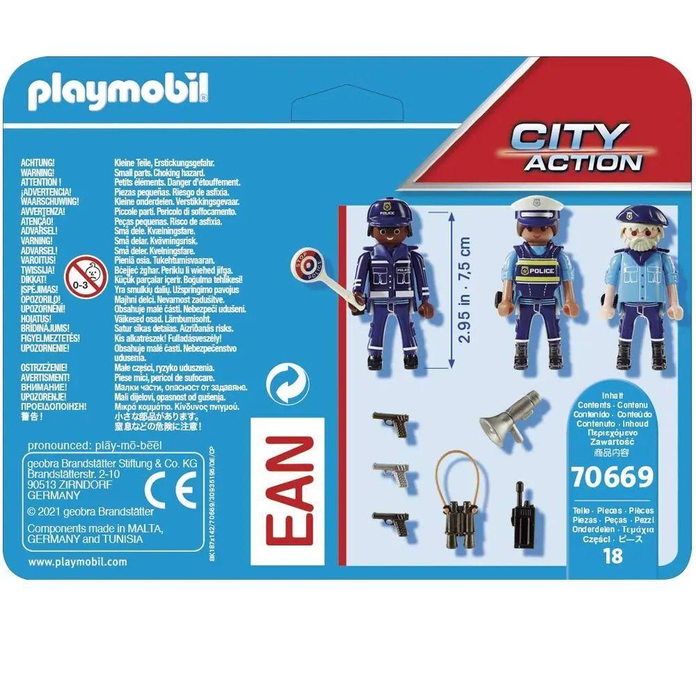 Playmobil Set de Figuras City Action Policía 70669-2