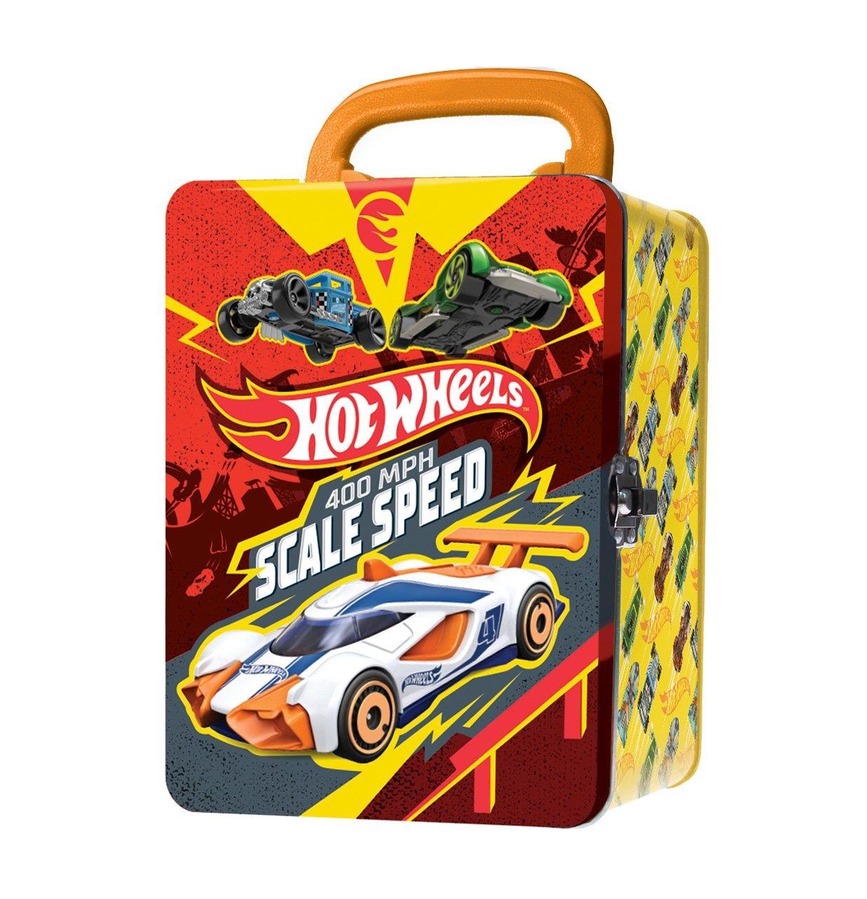Caja Metalica Portautos Hotwheels Scale Speed-0