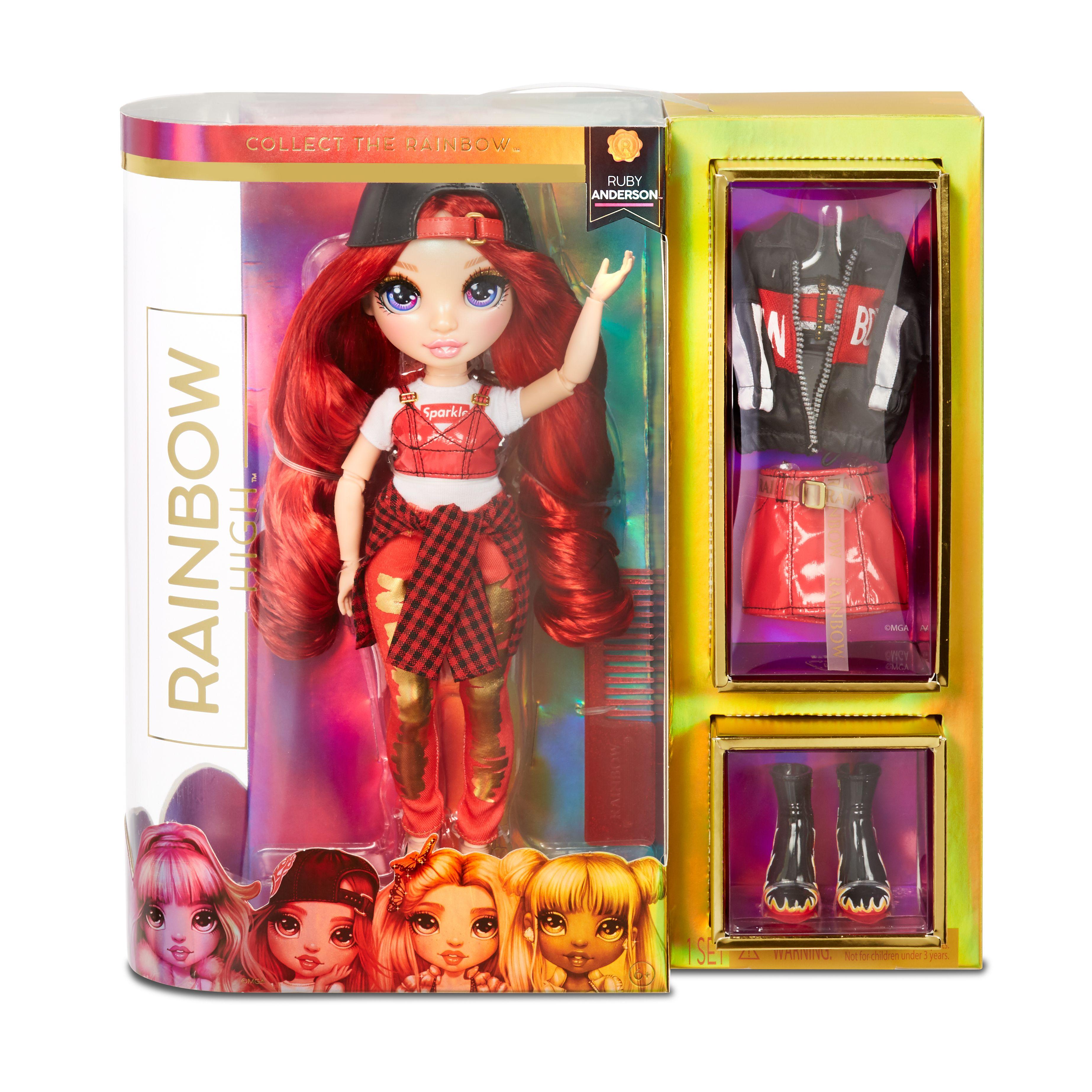 Rainbow High - Ruby Anderson Muñeca En Rojo-4