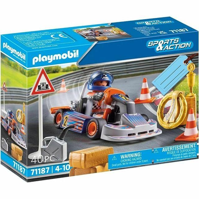 Playmobil Set de Regalo Kart de Carreras - 71187-1