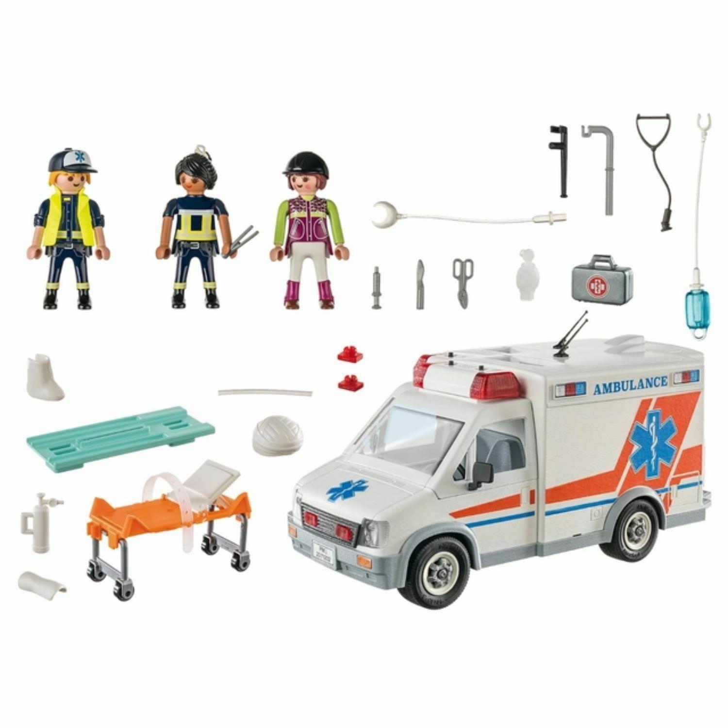 Playmobil Ambulancia con Luz y Sonido- 71232-3