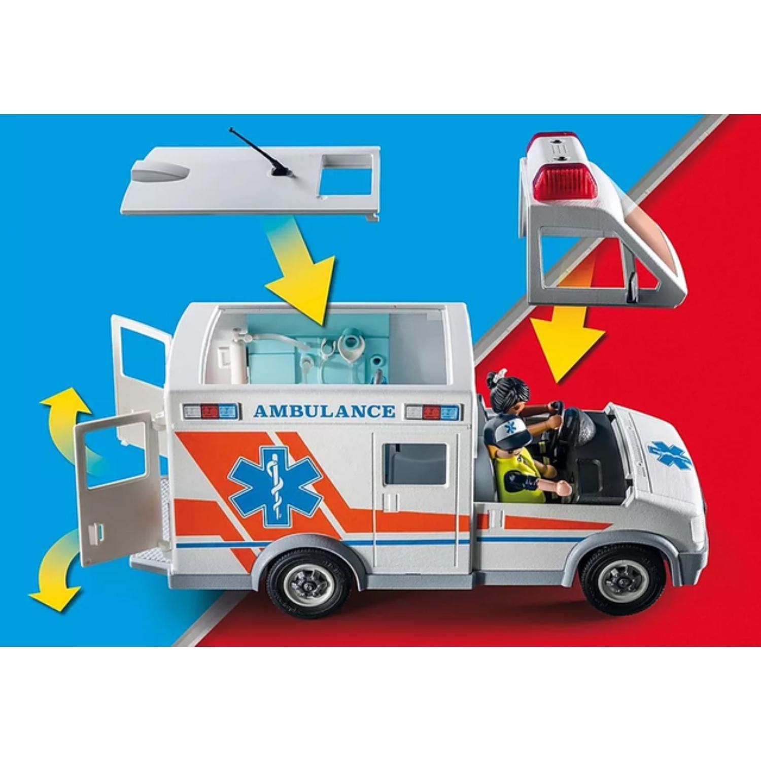 Playmobil Ambulancia con Luz y Sonido- 71232-4