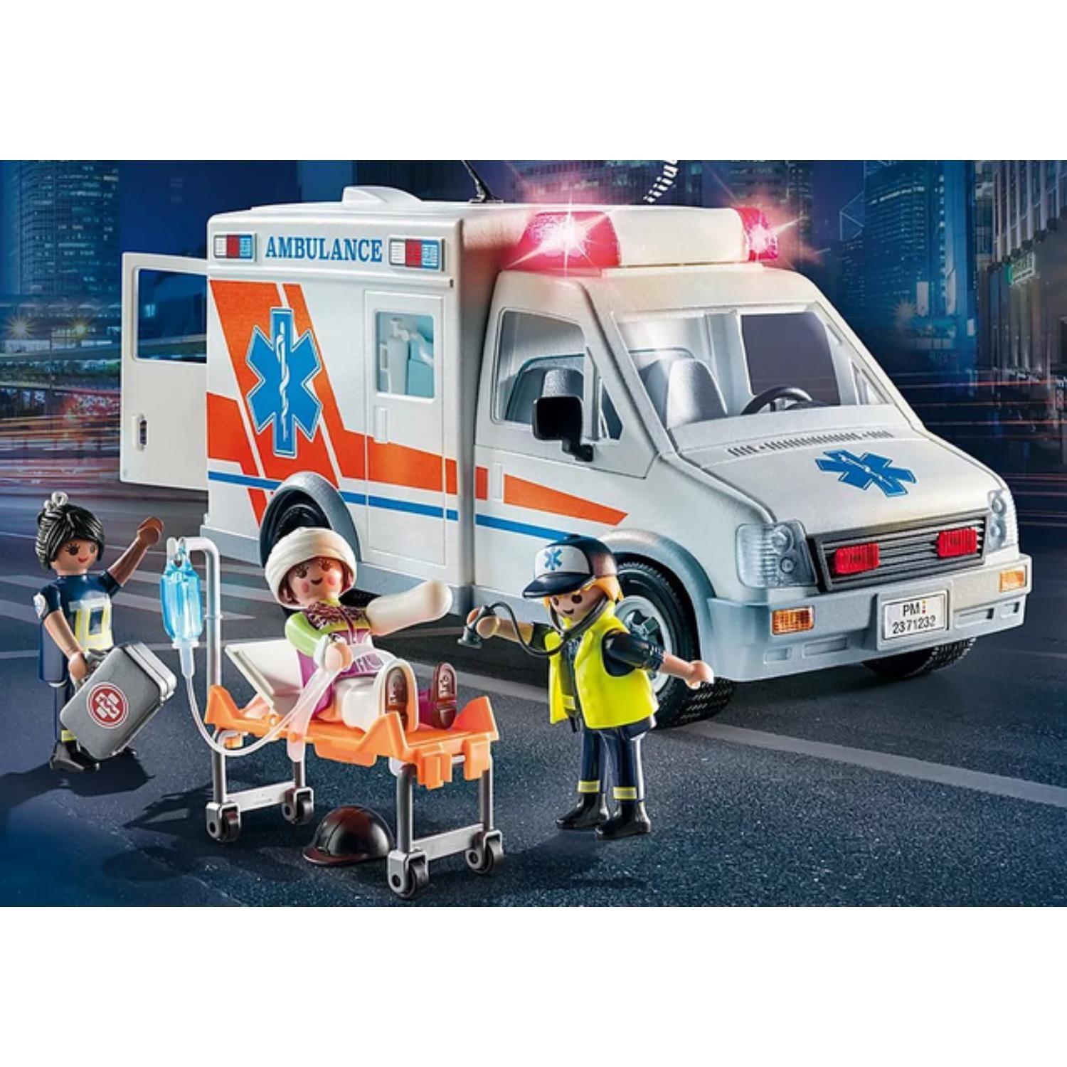 Playmobil Ambulancia con Luz y Sonido- 71232-5