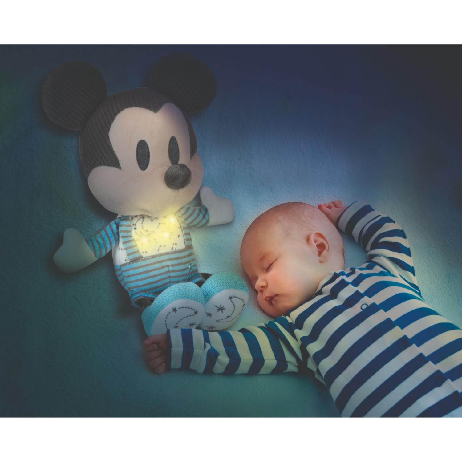 Peluche Con Ruido Blanco, Mickey Me Acompañas De Clementoni-2