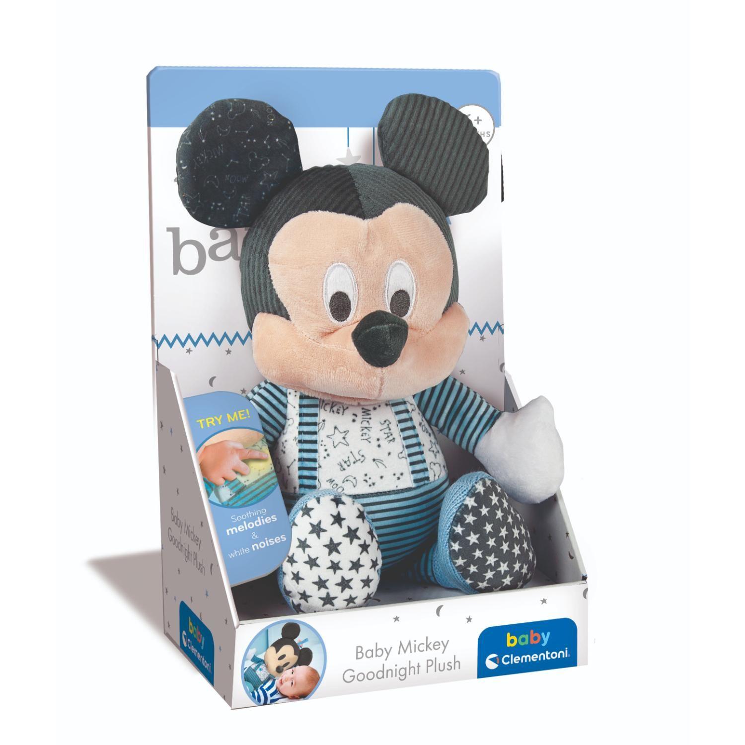 Peluche Con Ruido Blanco, Mickey Me Acompañas De Clementoni-3