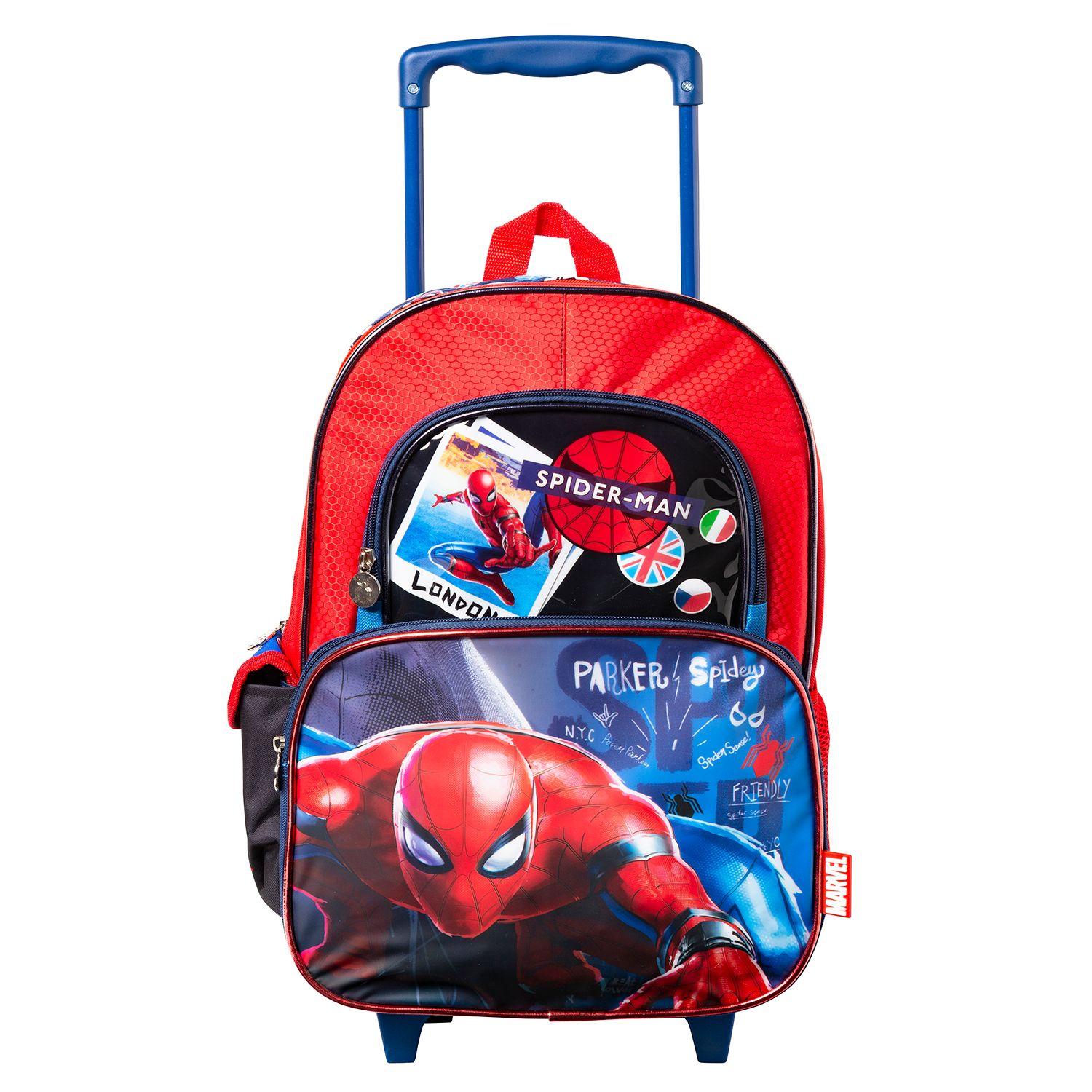 Mochila Grande C/Ruedas Spiderman Ffh-0