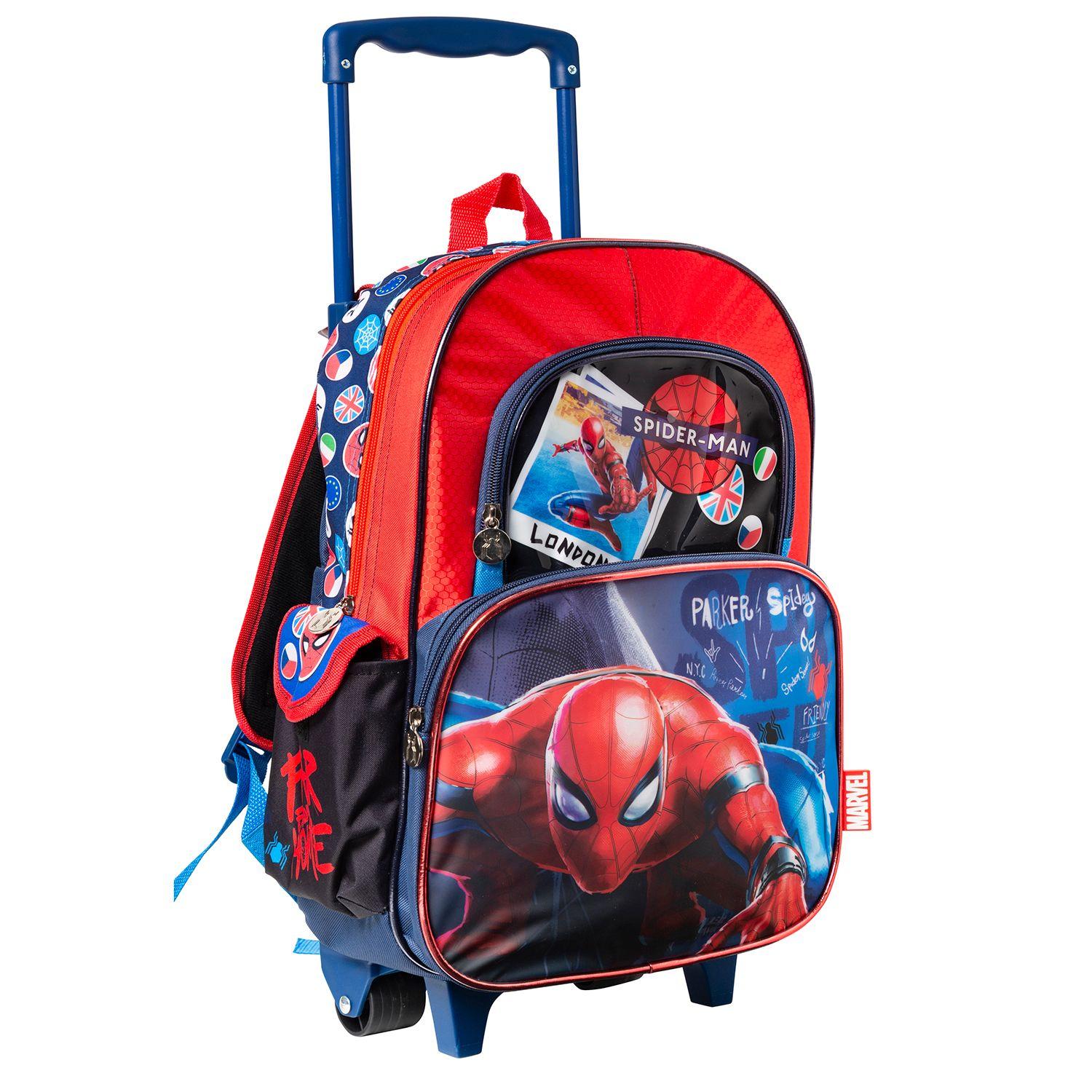 Mochila Grande C/Ruedas Spiderman Ffh-1