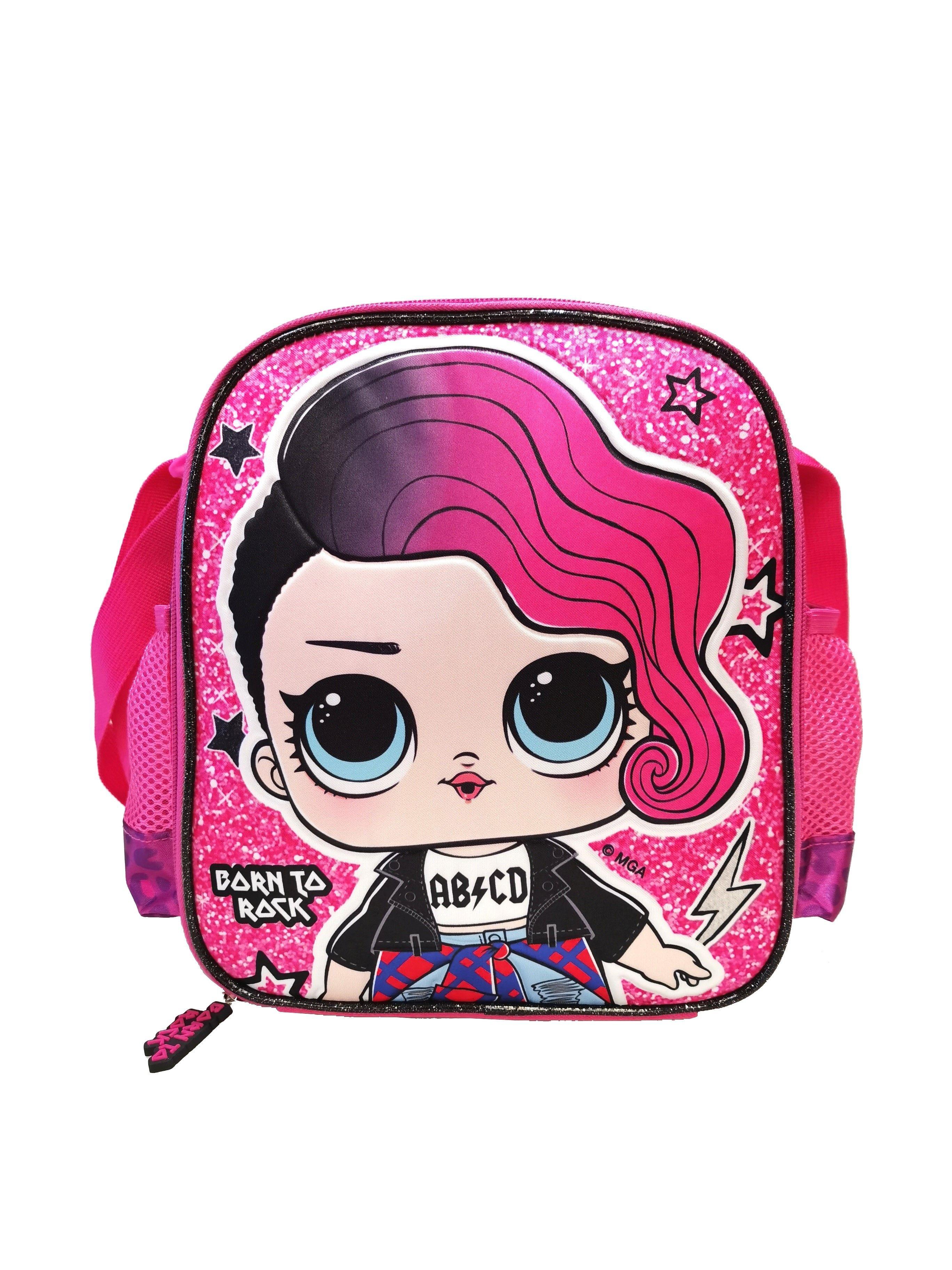 Mochila Lol 14" + Estuche Doble Cierre Satin + Lonchera -7