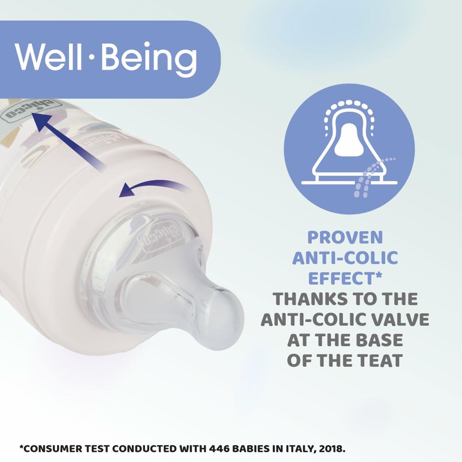 Mamadera Well Being Vetro Glass 250 Ml Chicco-3