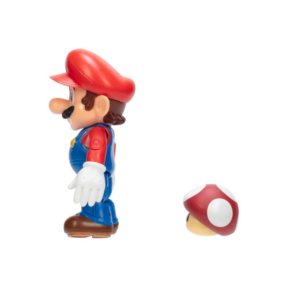Figura de Mario con Super Champiñon 4" Super Mario-3