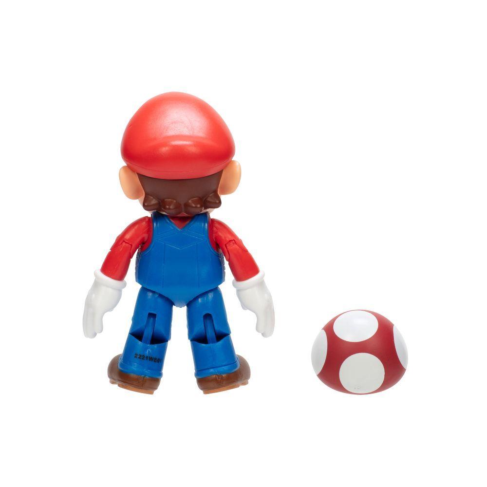 Figura de Mario con Super Champiñon 4" Super Mario-5