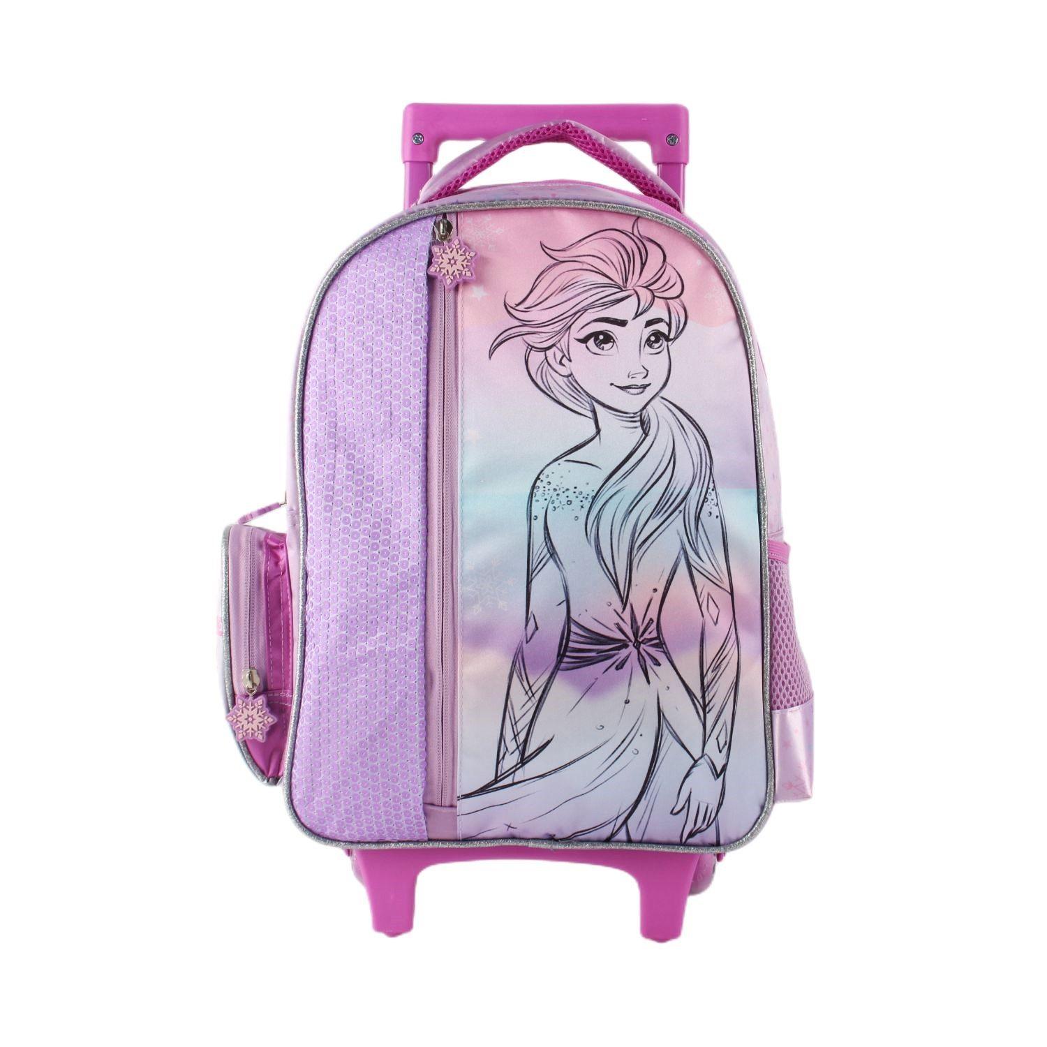 Mochila con Ruedas Lentejuelas Frozen-0