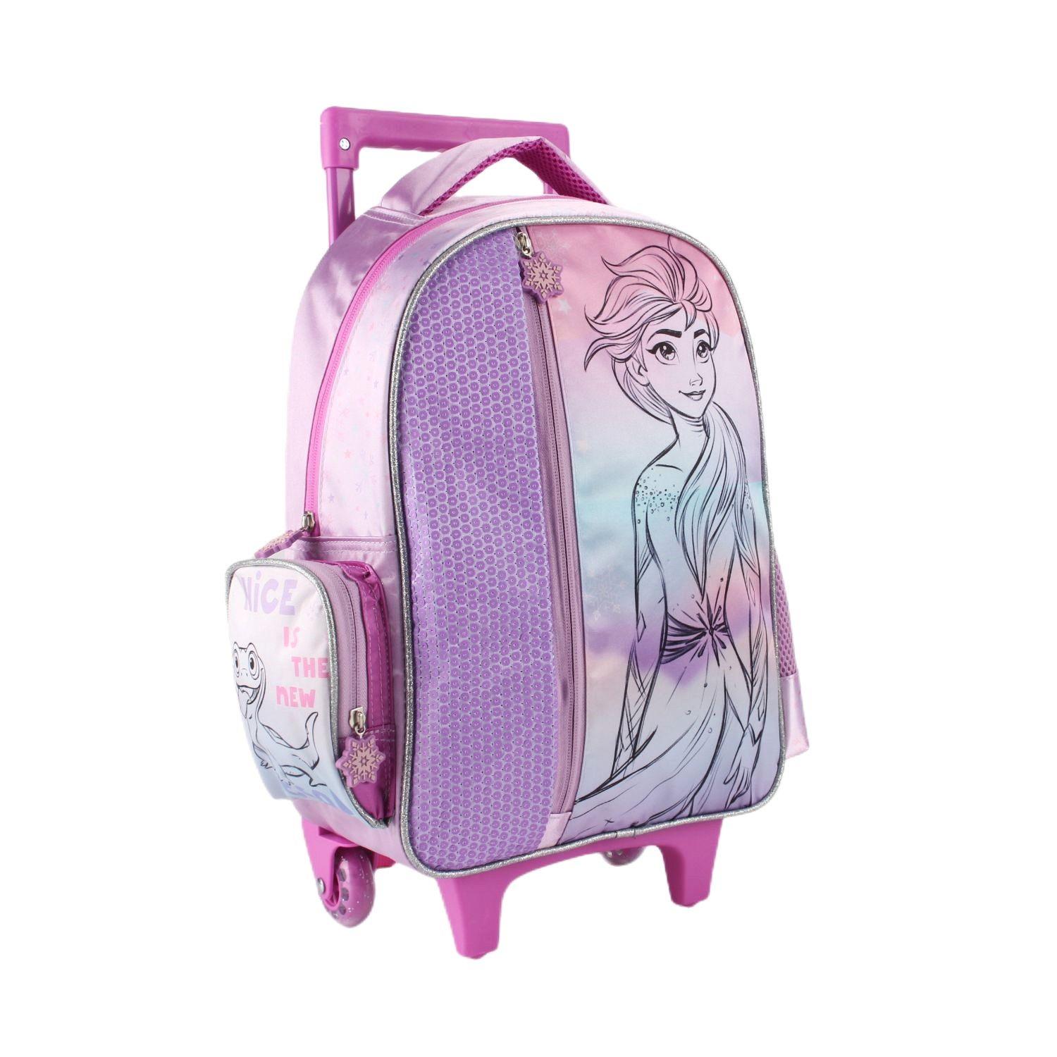 Mochila con Ruedas Lentejuelas Frozen-1