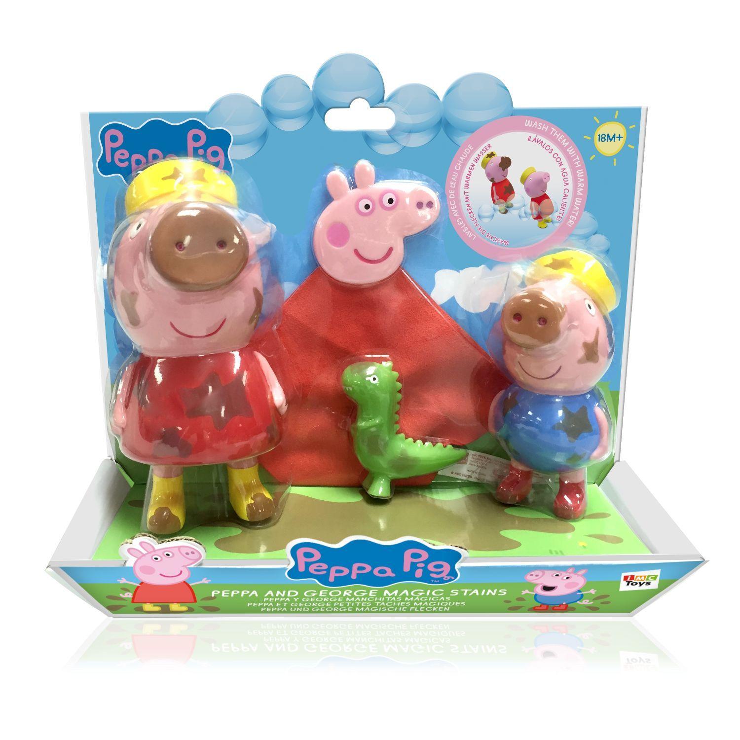 Figuras Coleccionable Peppa Pig Y George Manchas Mágicas-1