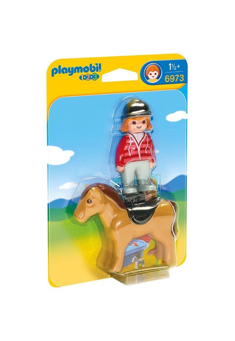 Playmobil Jinete Con Caballo 6973-1