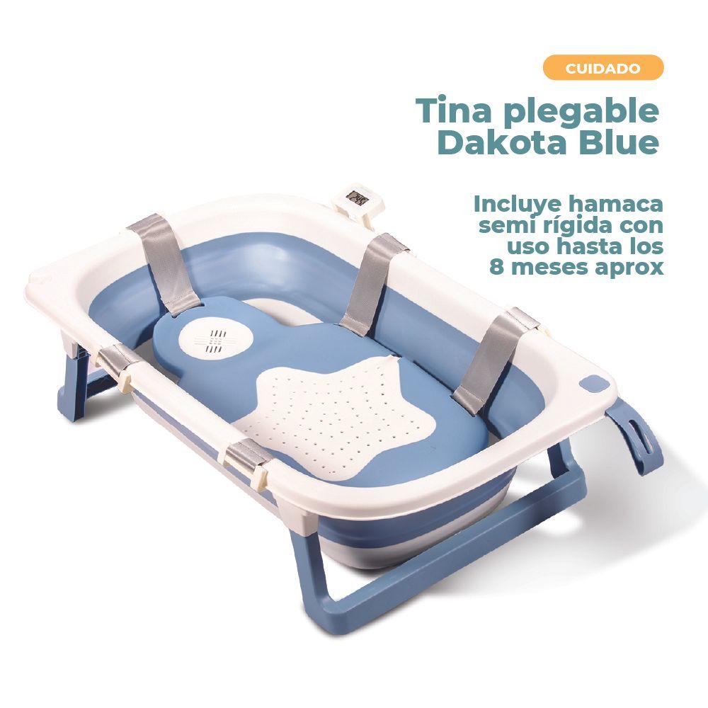Tina de Baño Plegable para Bebes de Pikaboo Dakota Azul-4