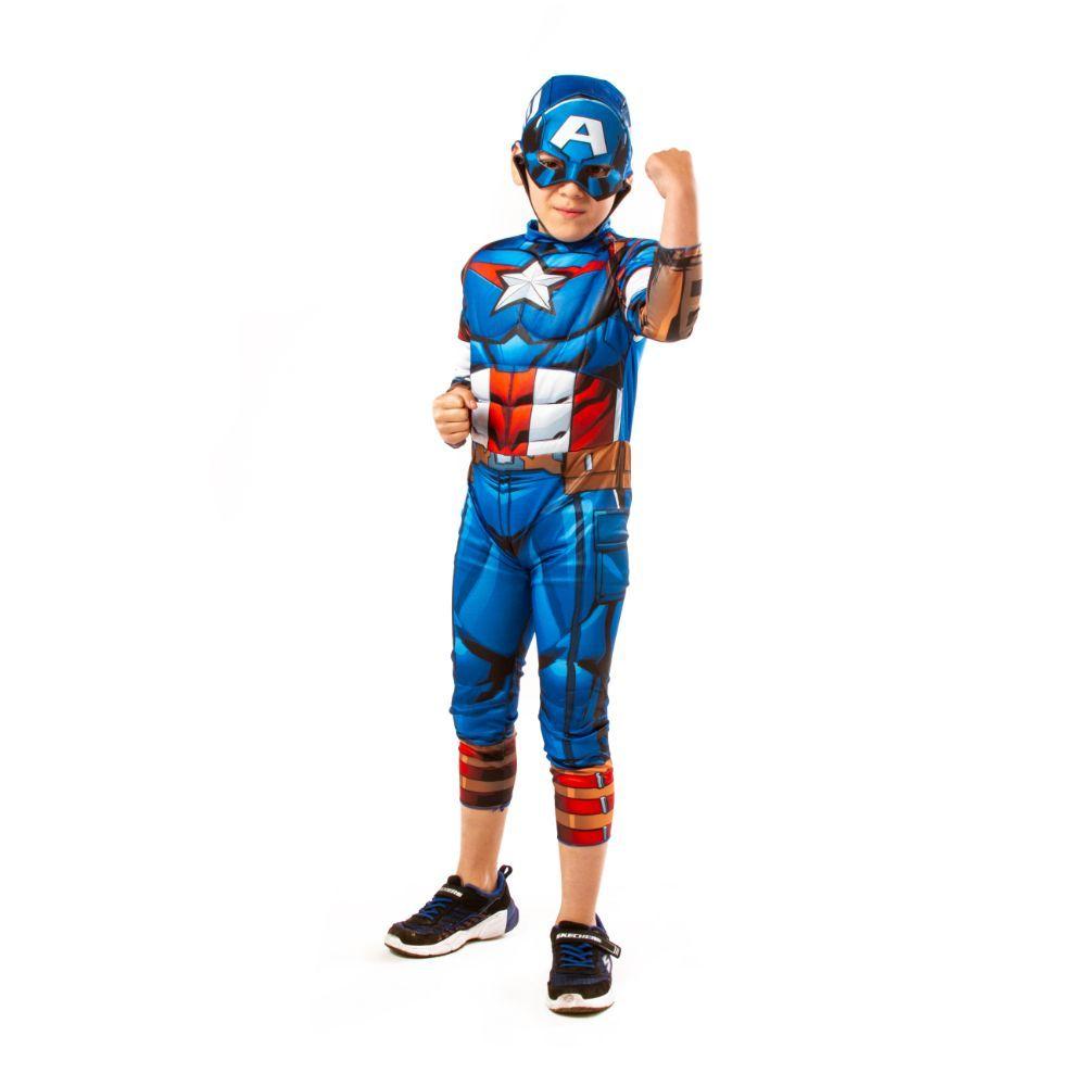 Disfraz Assemble Capitan America Deluxe - Talla M-1