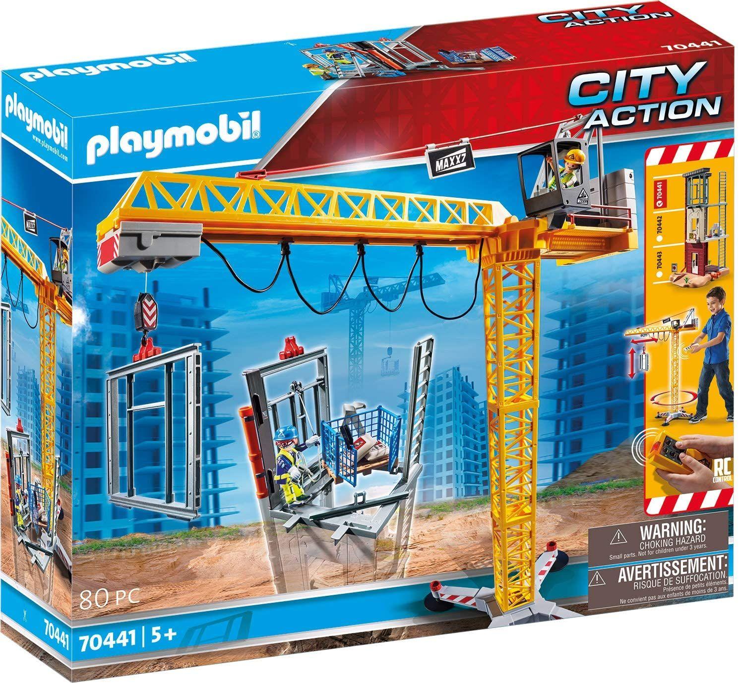 Playmobil Grúa Radiocontrol C/Sección De Construcción 70441-0