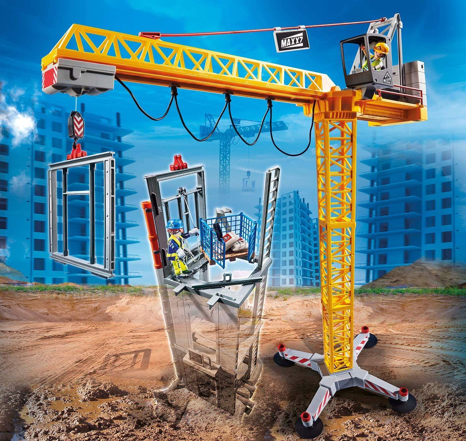 Playmobil Grúa Radiocontrol C/Sección De Construcción 70441-1