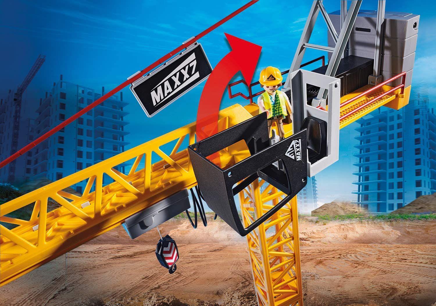 Playmobil Grúa Radiocontrol C/Sección De Construcción 70441-3