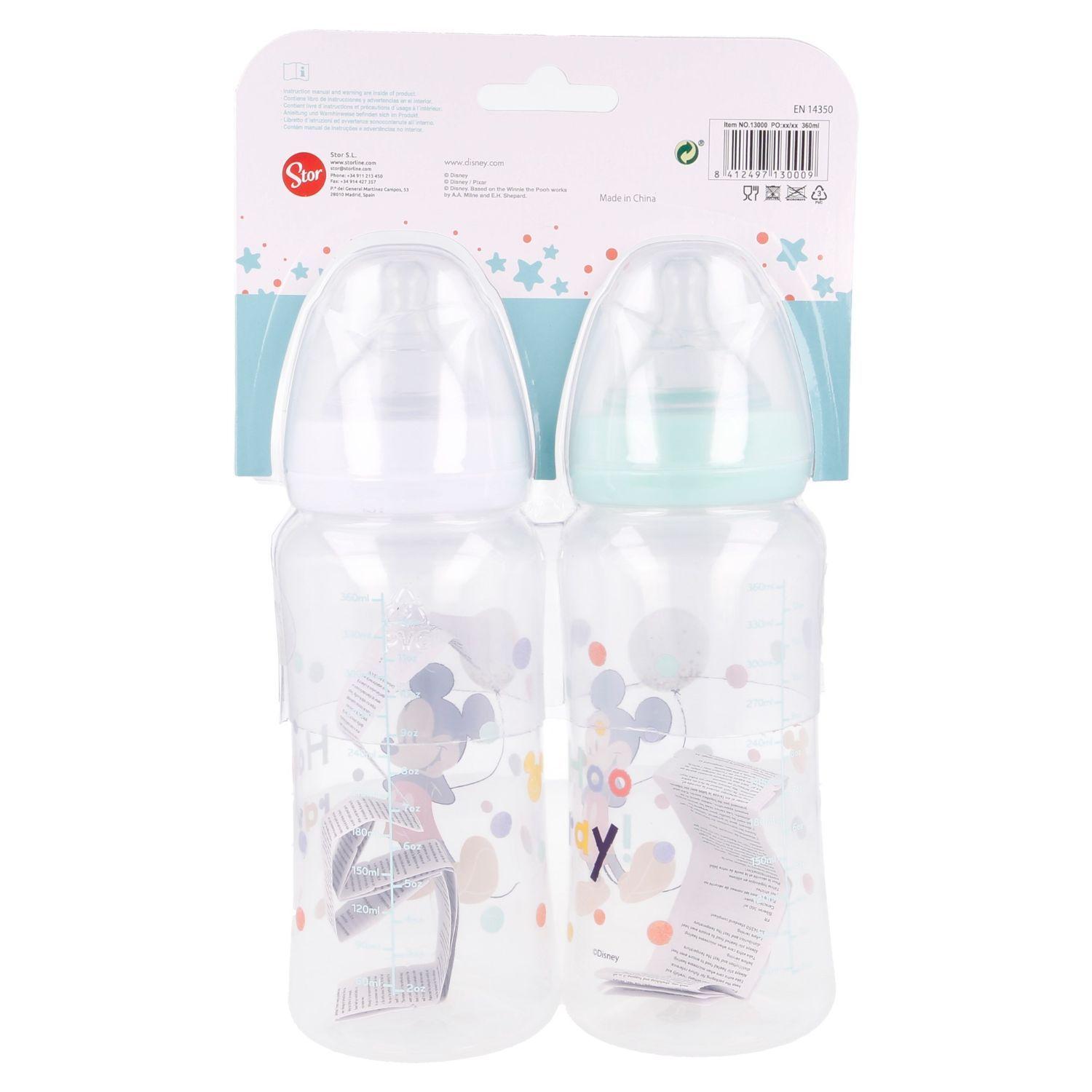 Set de 2 Mamaderas Disney Baby Mickey 350 Ml-4