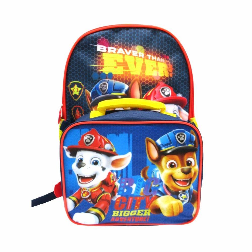 Mochila con lonchera infantil paw patrol-0