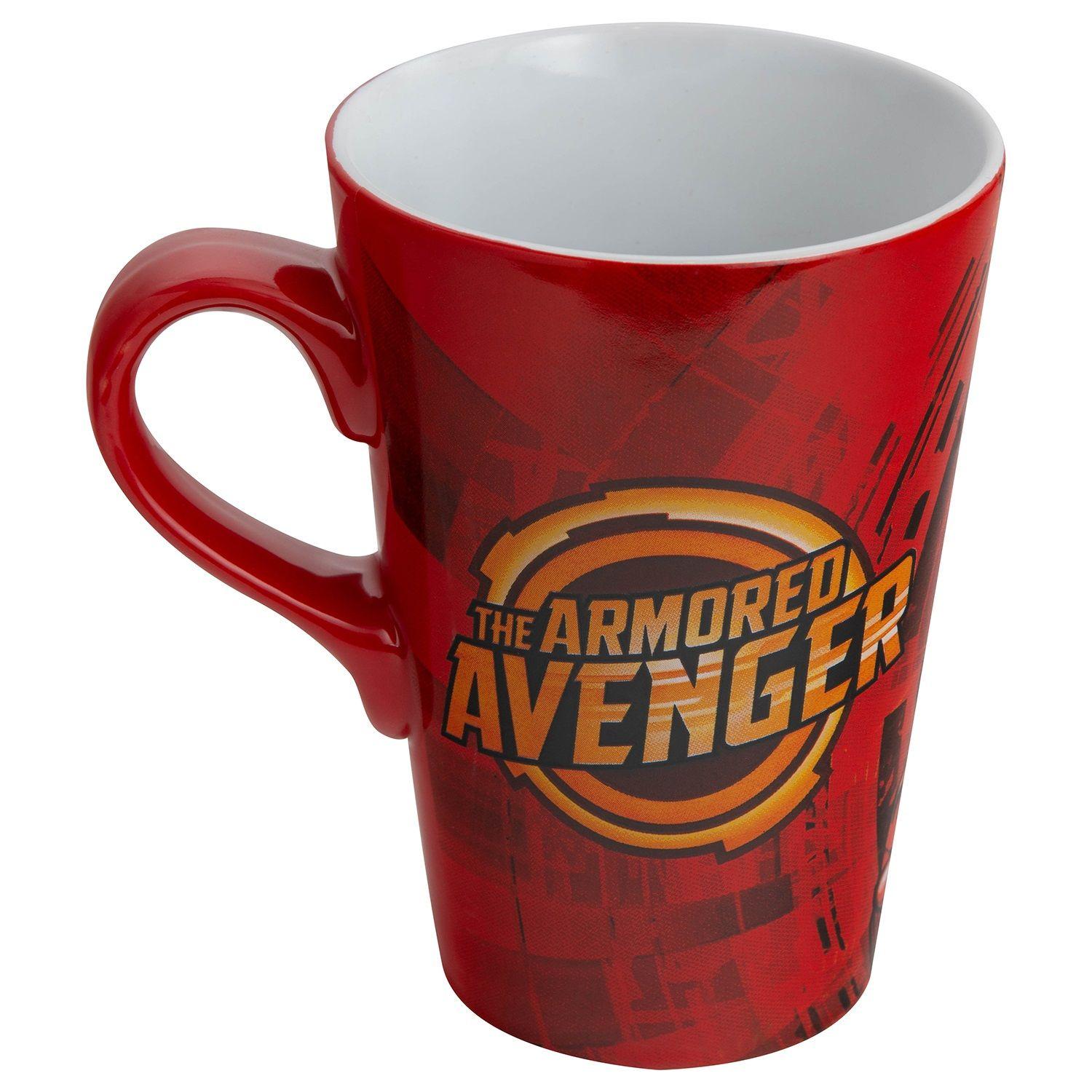 Tazon Ceramica Largo Marvel 4 Diseños Avengers-2