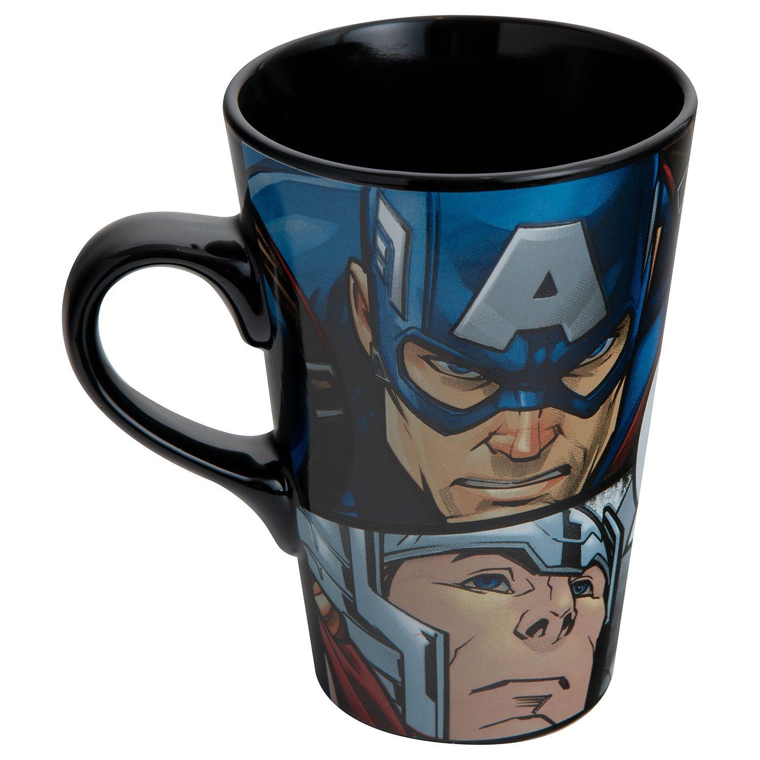 Tazon Ceramica Largo Marvel 4 Diseños Avengers-3