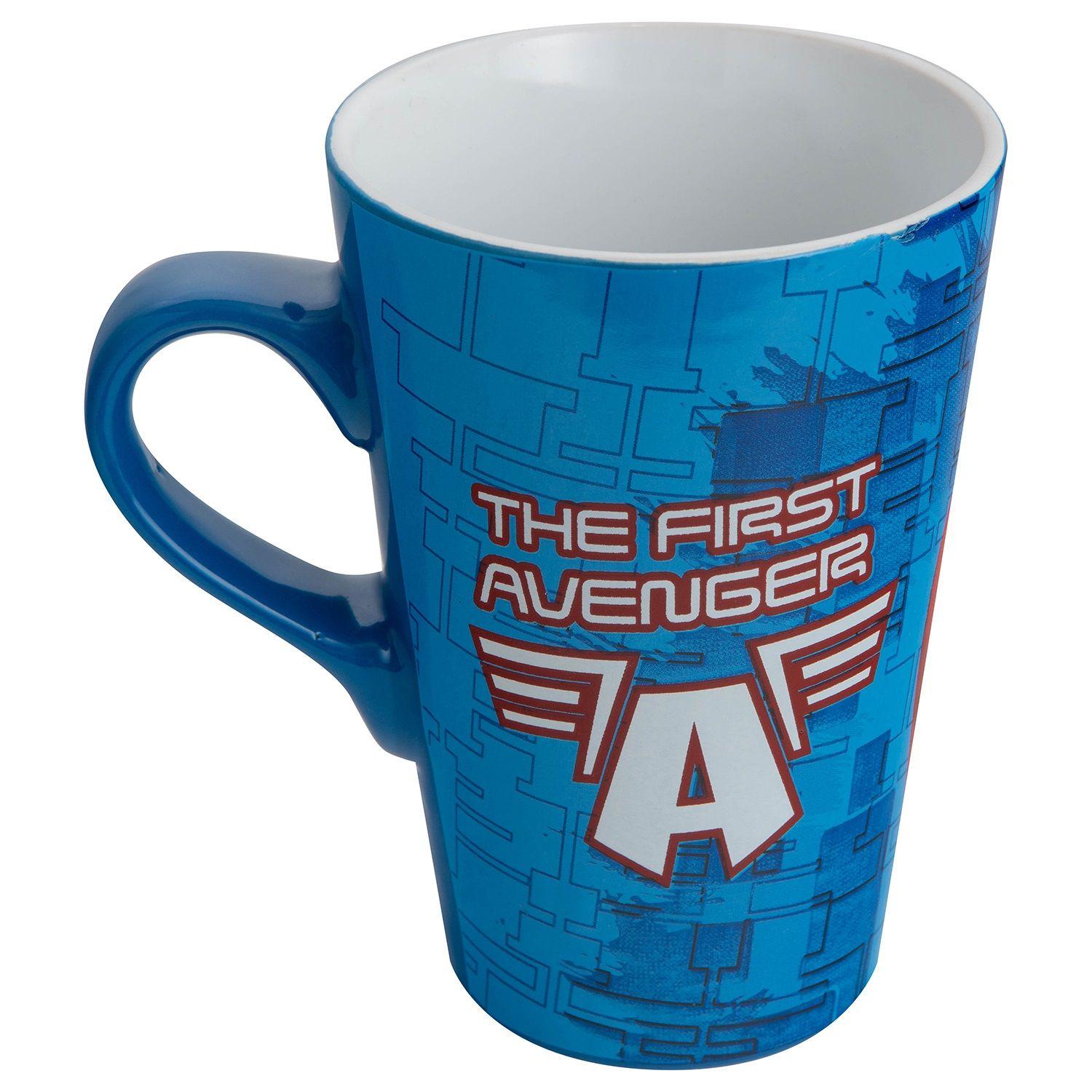 Tazon Ceramica Largo Marvel 4 Diseños Avengers-4