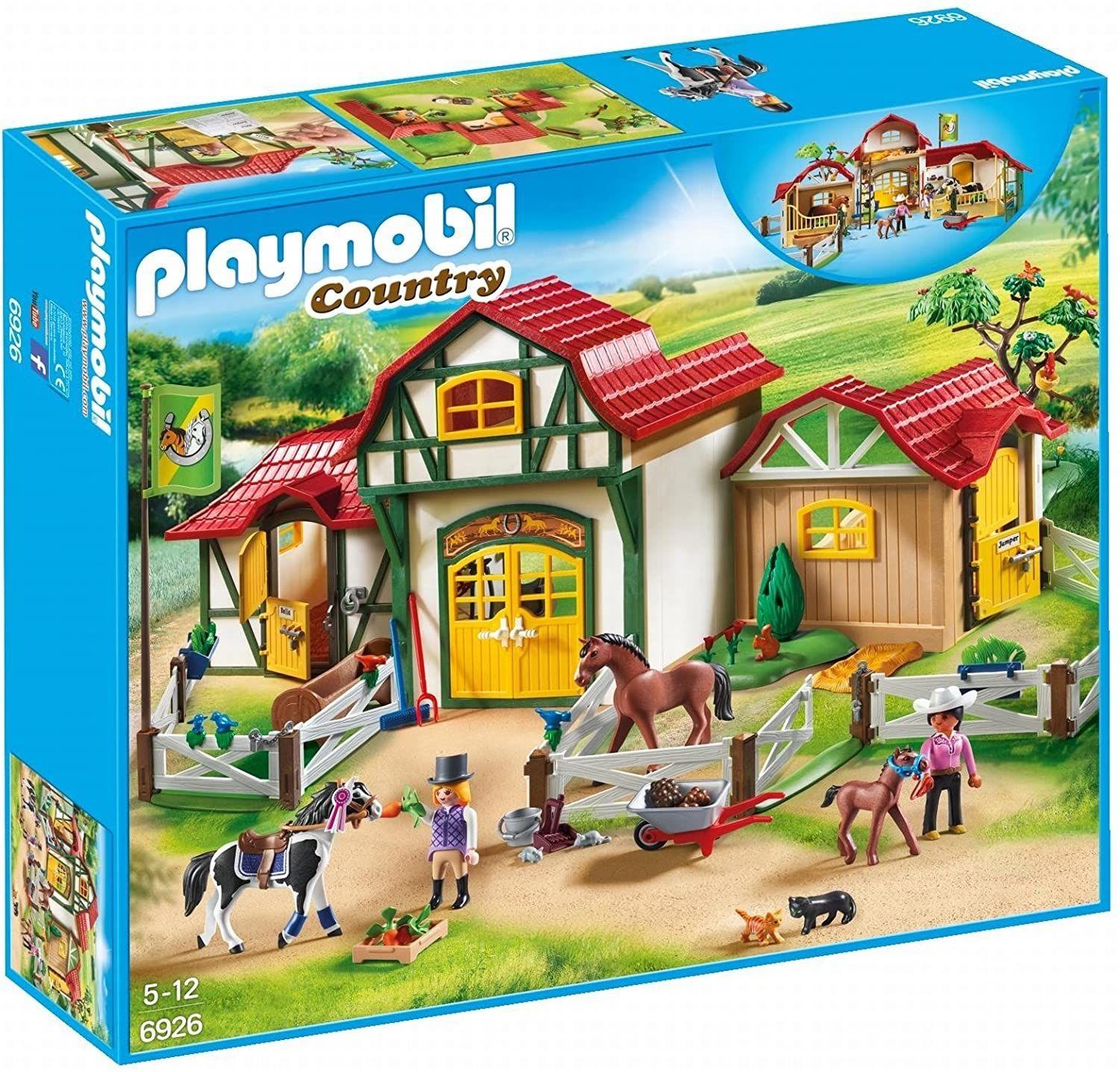 Playmobil Juego De Construcción De Caballos 6926-0