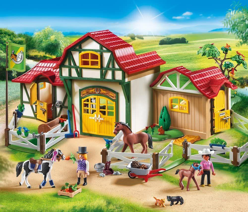 Playmobil Juego De Construcción De Caballos 6926-1