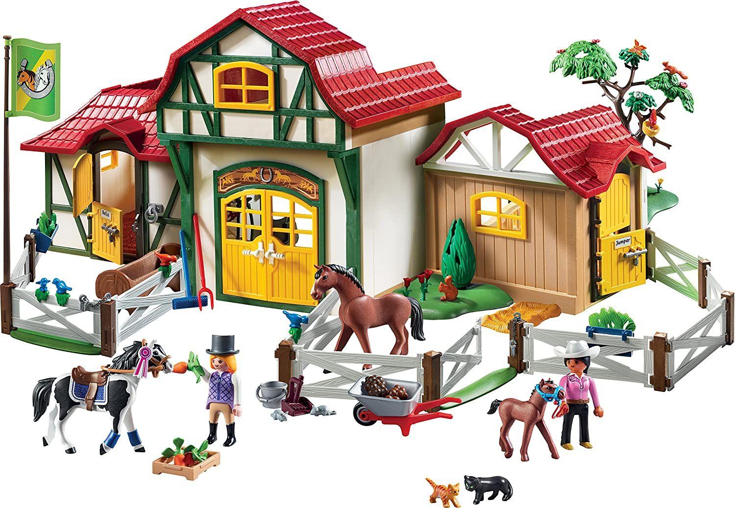 Playmobil Juego De Construcción De Caballos 6926-2