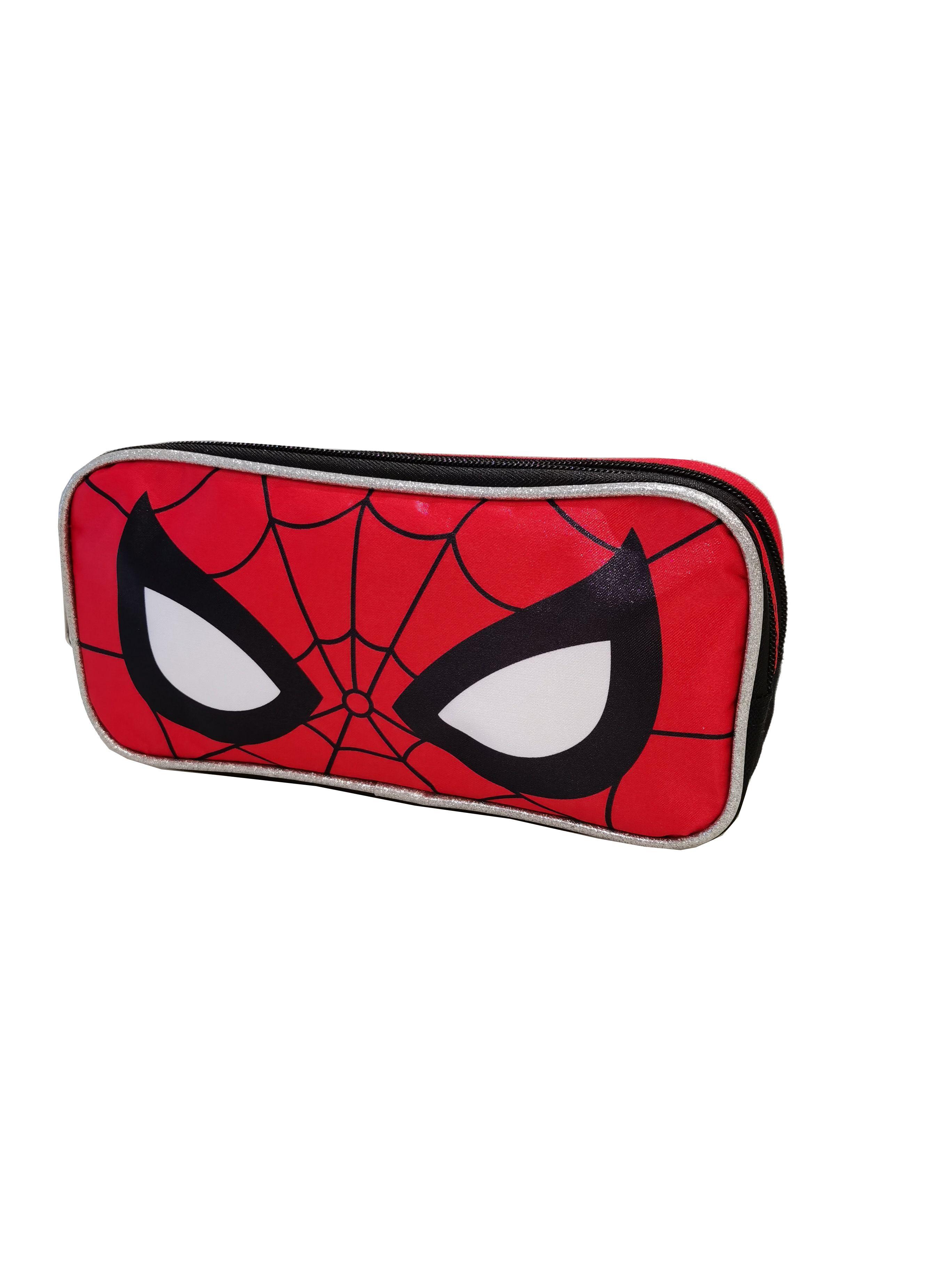 Estuche Doble Cierre Satin Spiderman Roja-1