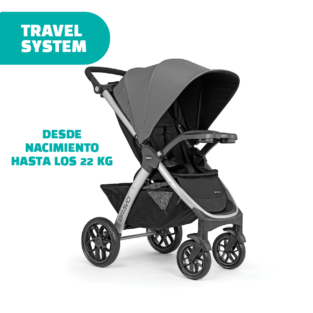 Coche Travel System Chicco Bravo con Huevito Keyfit 30-2