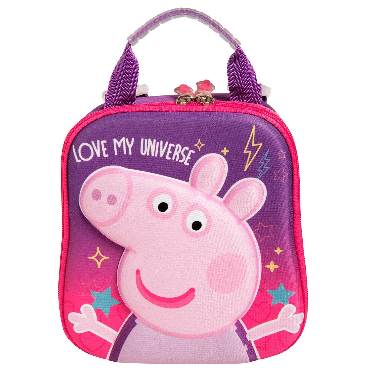 Estuche Cilindrico + Lonchera 3D + Mochila Eco-14 Peppa-1