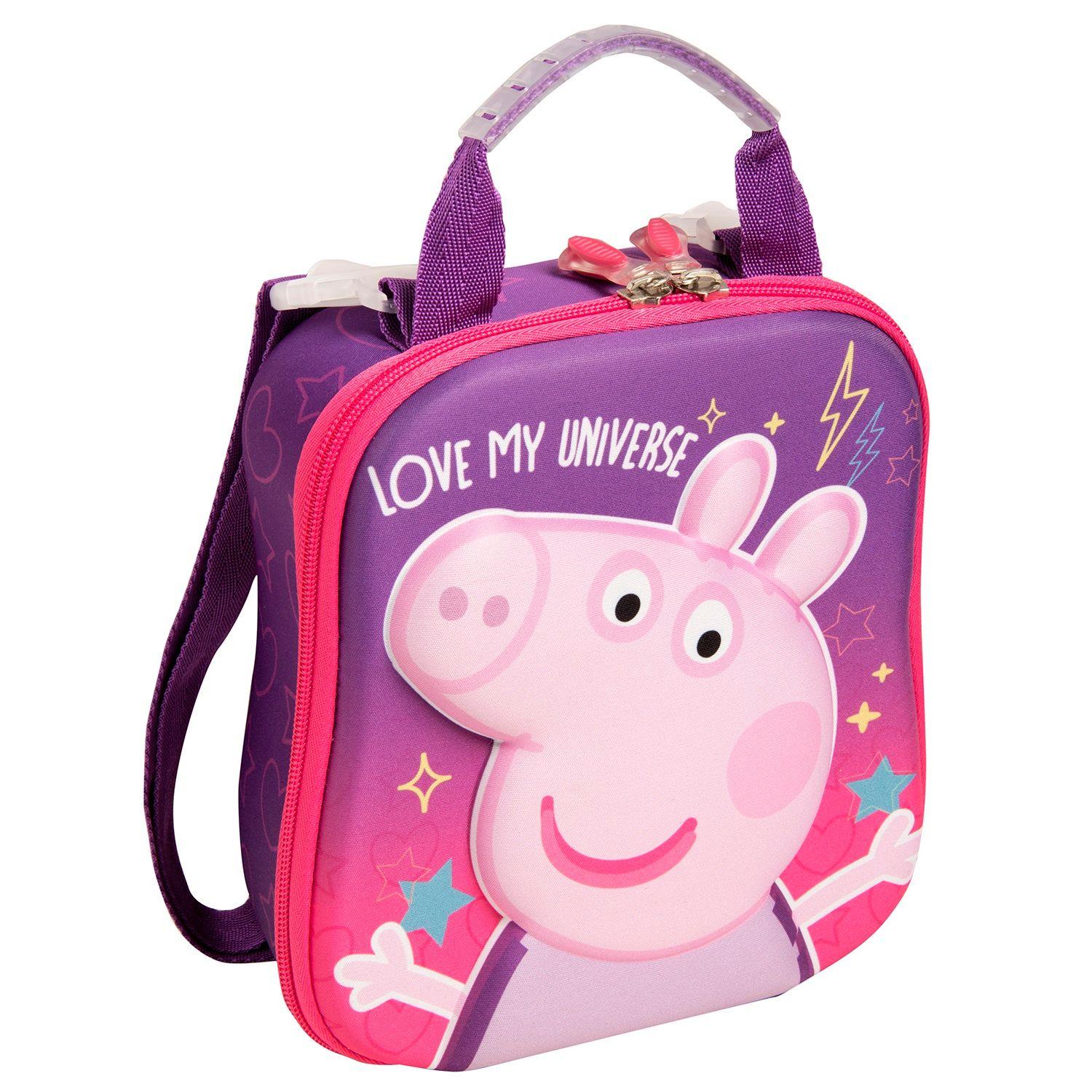 Estuche Cilindrico + Lonchera 3D + Mochila Eco-14 Peppa-2
