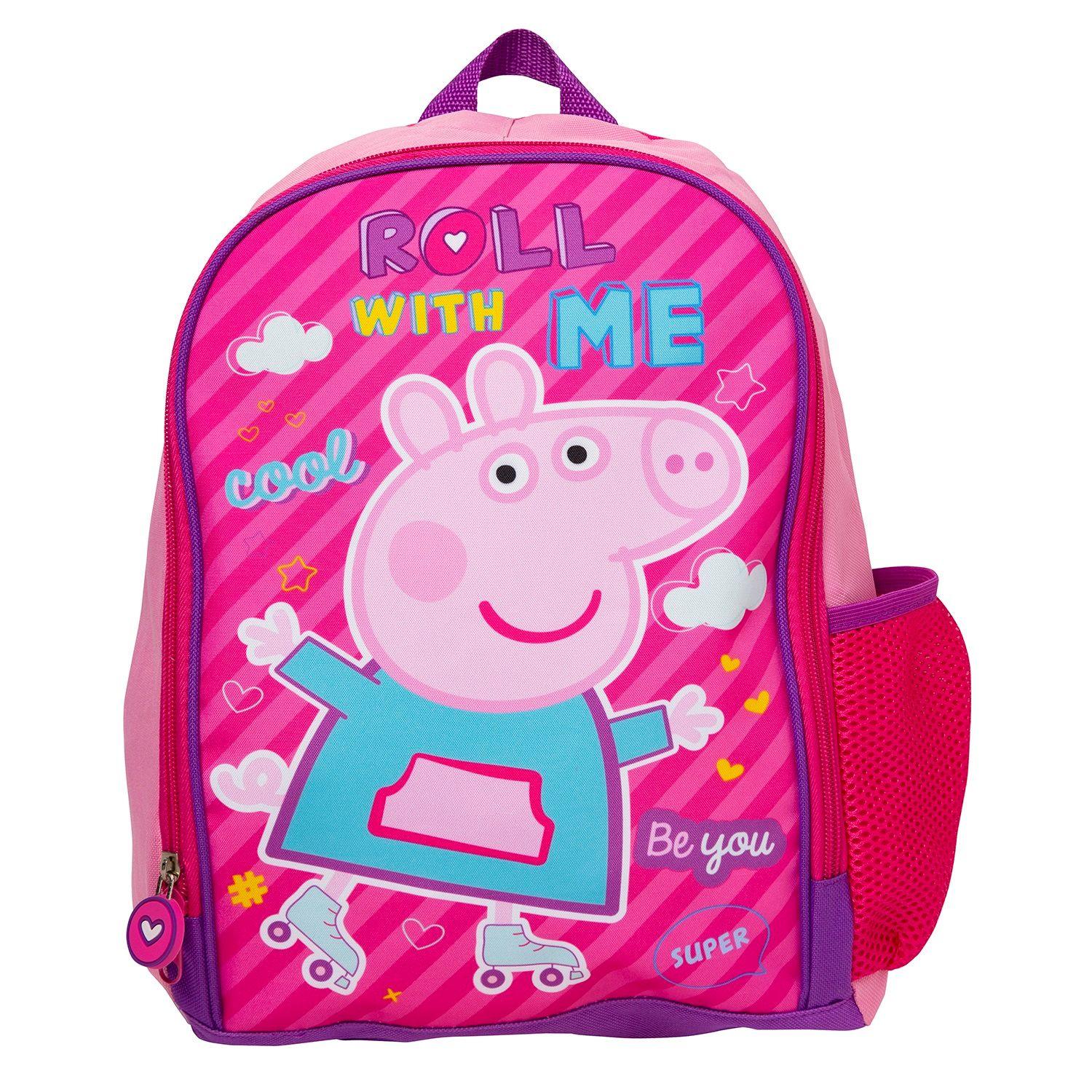 Estuche Cilindrico + Lonchera 3D + Mochila Eco-14 Peppa-3