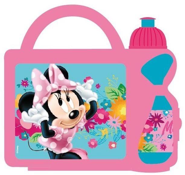 Individual + Set Cubiertos + Plato + Portasandwich Minnie-4