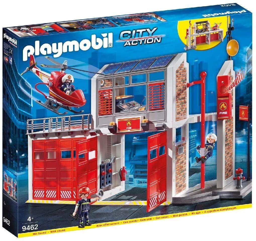 Playmobil Cuartel De Bomberos Con Sonido 9462-0