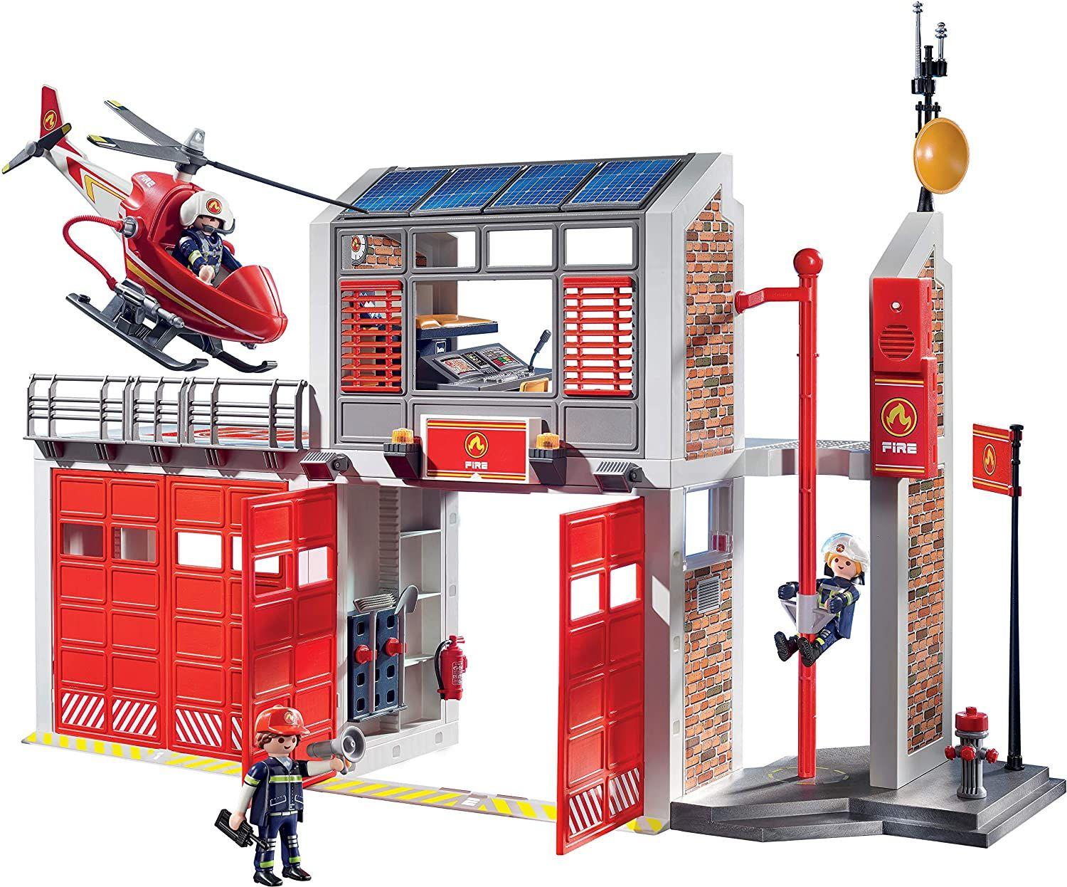 Playmobil Cuartel De Bomberos Con Sonido 9462-1