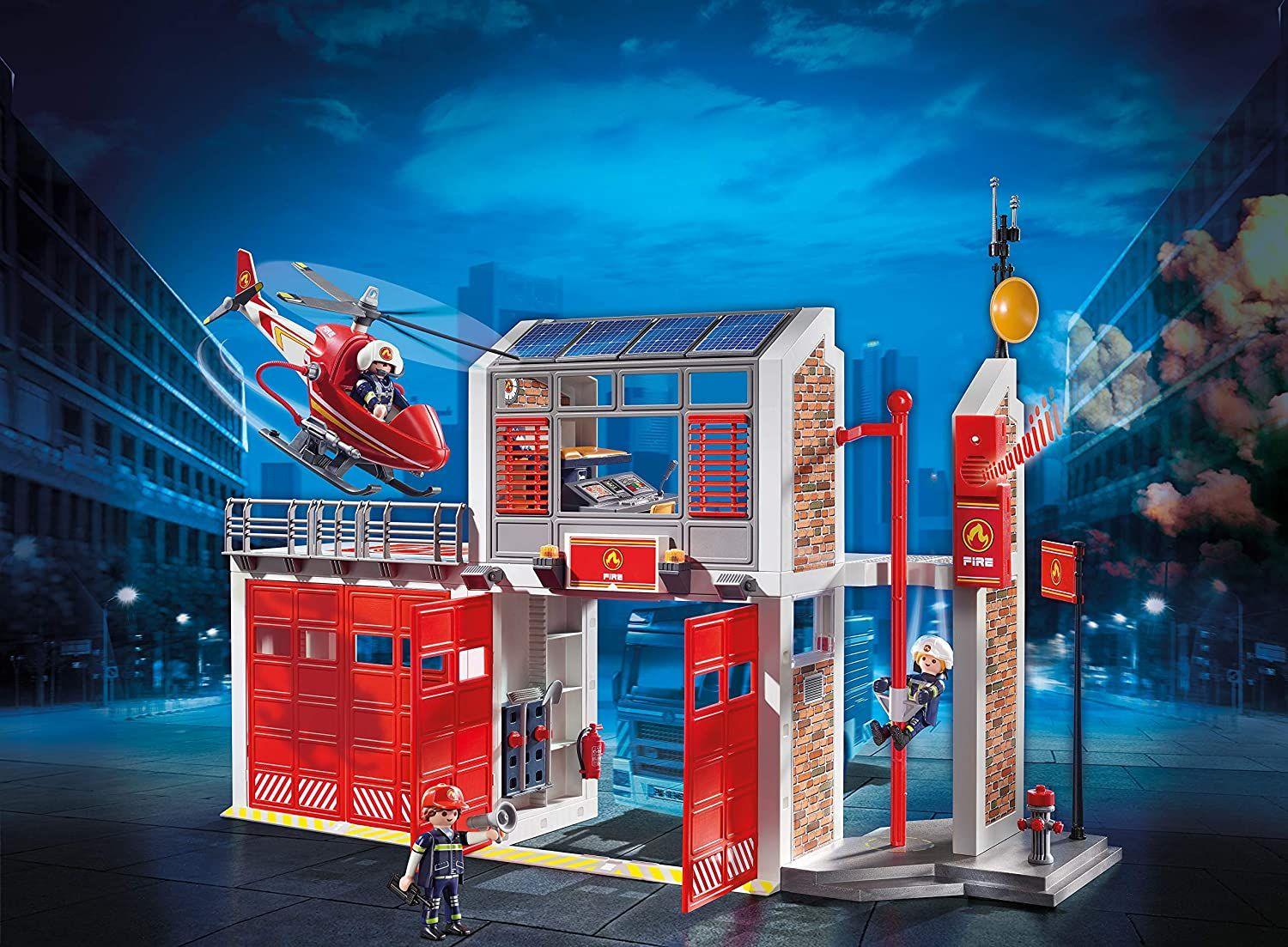 Playmobil Cuartel De Bomberos Con Sonido 9462-2
