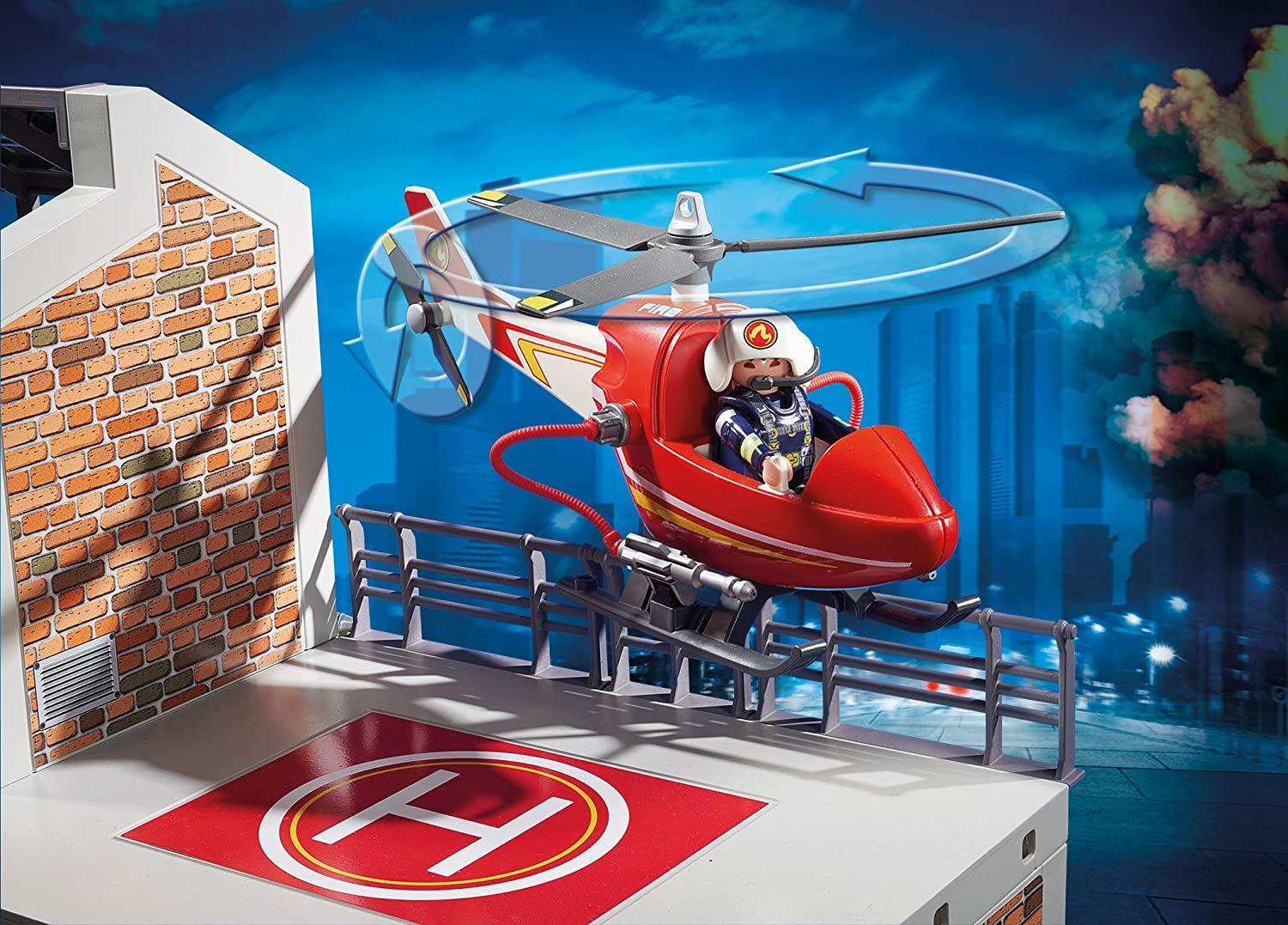 Playmobil Cuartel De Bomberos Con Sonido 9462-3
