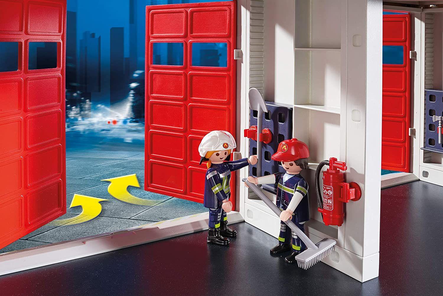 Playmobil Cuartel De Bomberos Con Sonido 9462-5