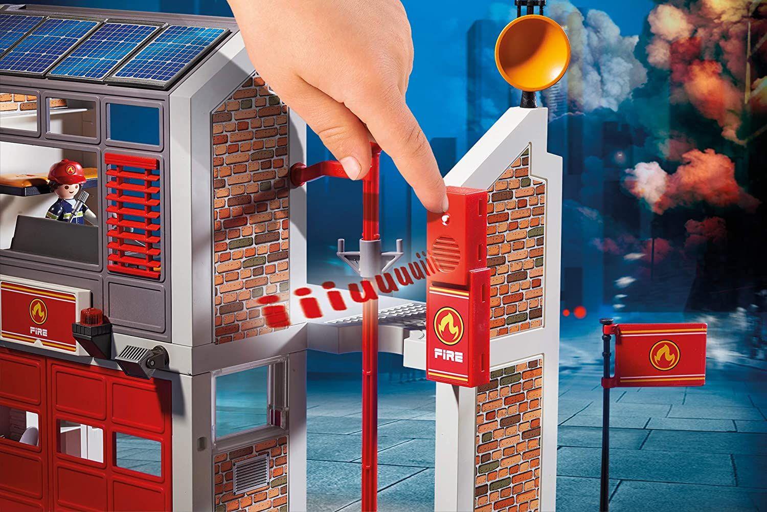 Playmobil Cuartel De Bomberos Con Sonido 9462-6